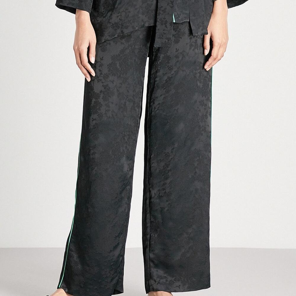 Maje Pasito Black Pants floral size 2 NWT